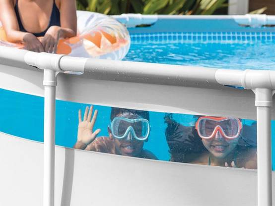 Kit piscine tubulaire Intex Prism Frame Clear Window ronde 4,88 x 1,22 m + 6 cartouches de filtration - Image 5