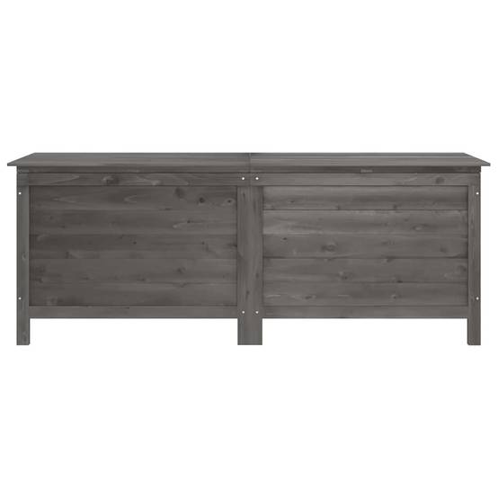 Coffre de jardin bois de sapin anthracite 150 x 50 x 56.5 cm - PANGIVO - Image 4