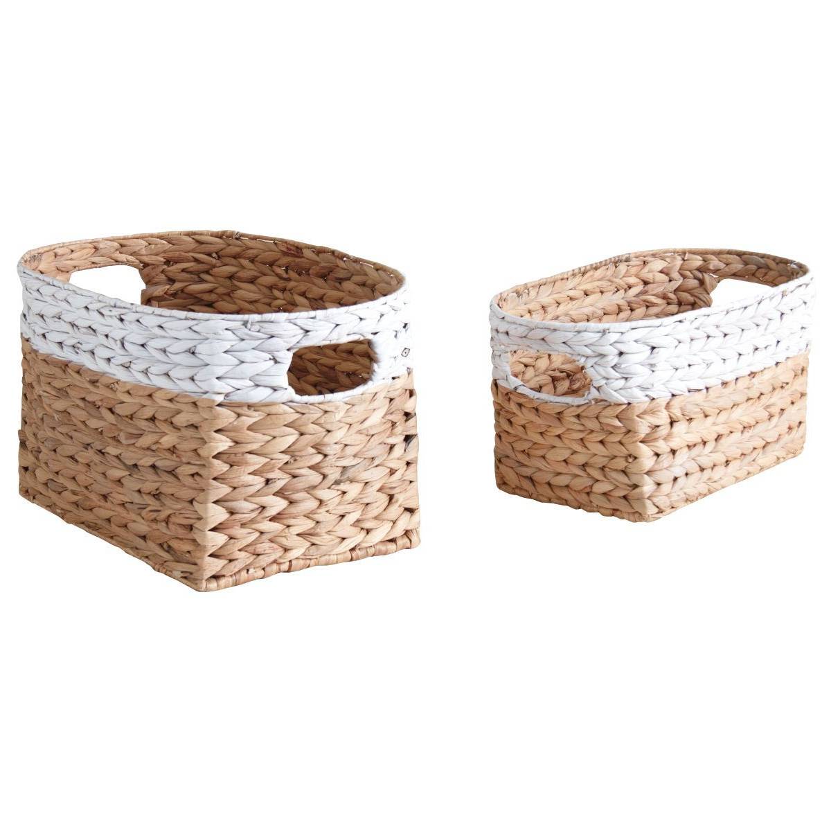 Aubry Gaspard - Corbeilles de rangement en jacinthe (Lot de 2) - Imagen 1
