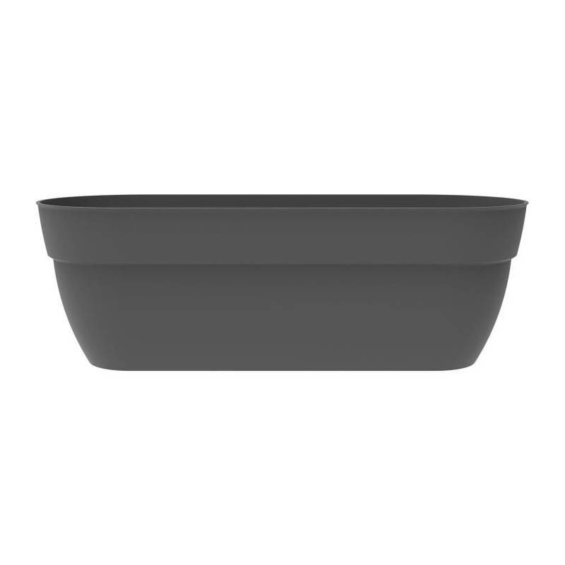 Eda - Eda Jardiniere Basse Osaka 38 L - Avec Barre Métallique De Renfort - 77,3 X 30,7 X H.25,9 Cm - Gris Anthracite - Image 1