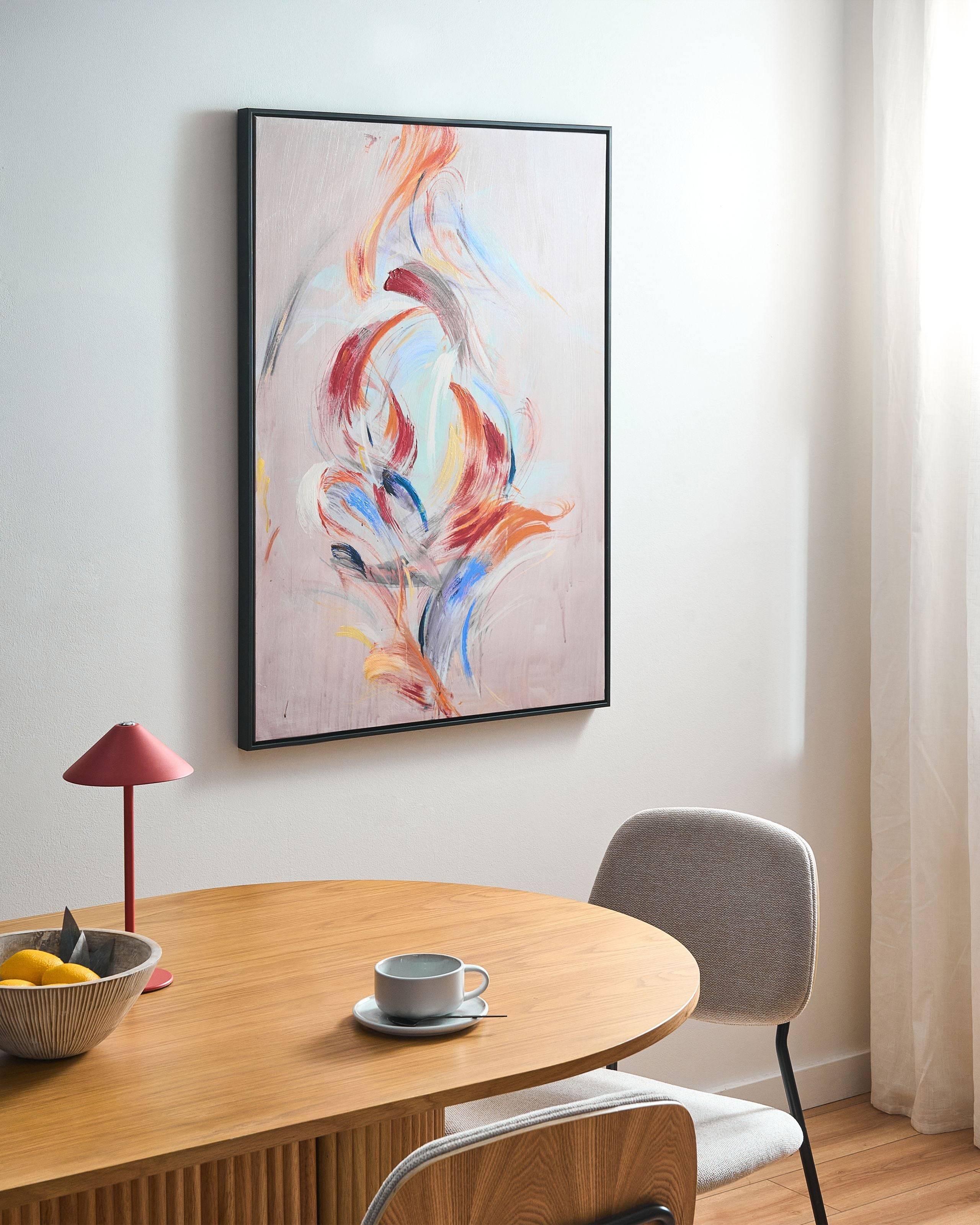 Beliani - Imprimé mural encadré Matière synthétique Rose TUAM - 72x4x103- Beliani - Image 1