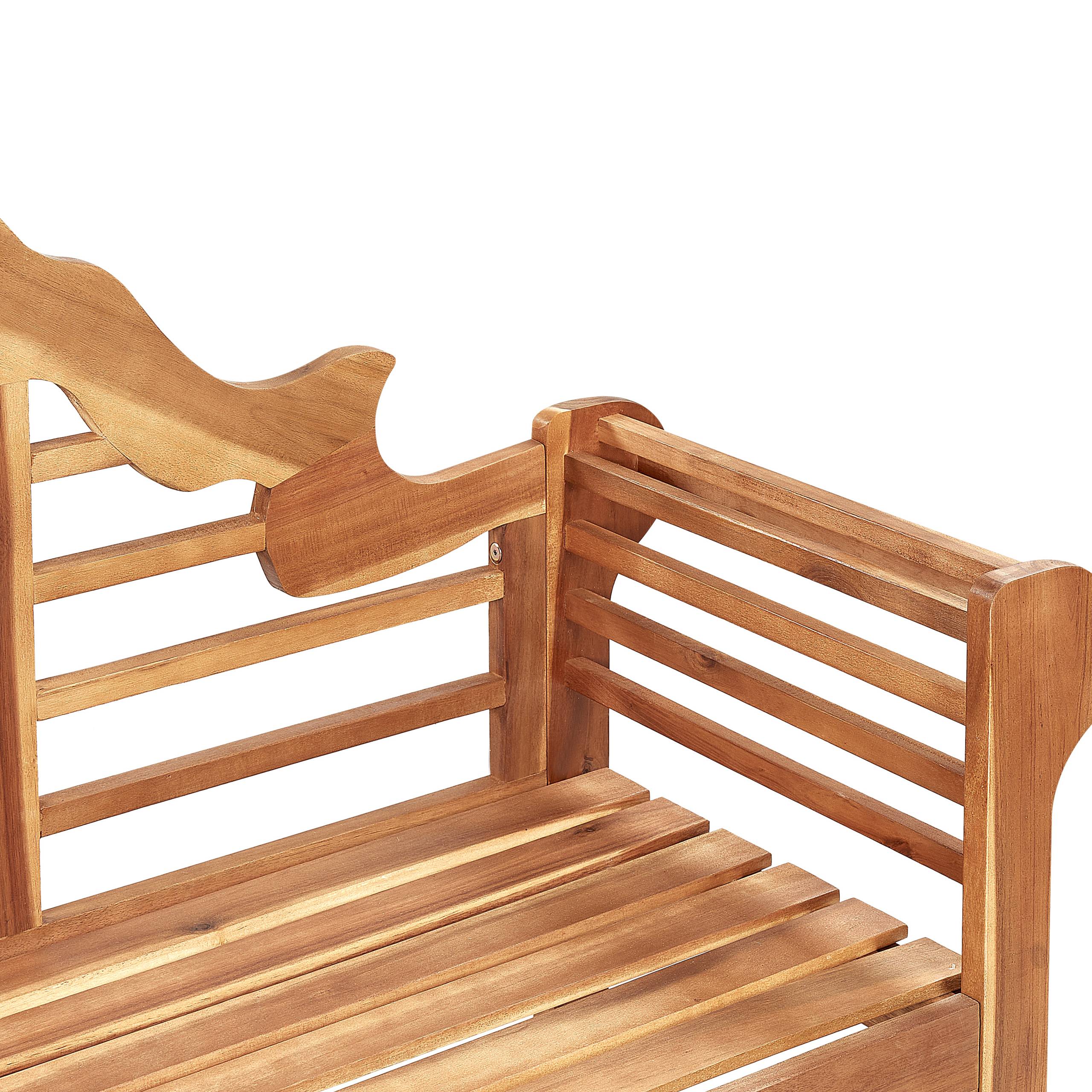 Beliani - Banc, 3 Personnes Acacia Marron clair MARLBORO - Beliani - Imagen 6