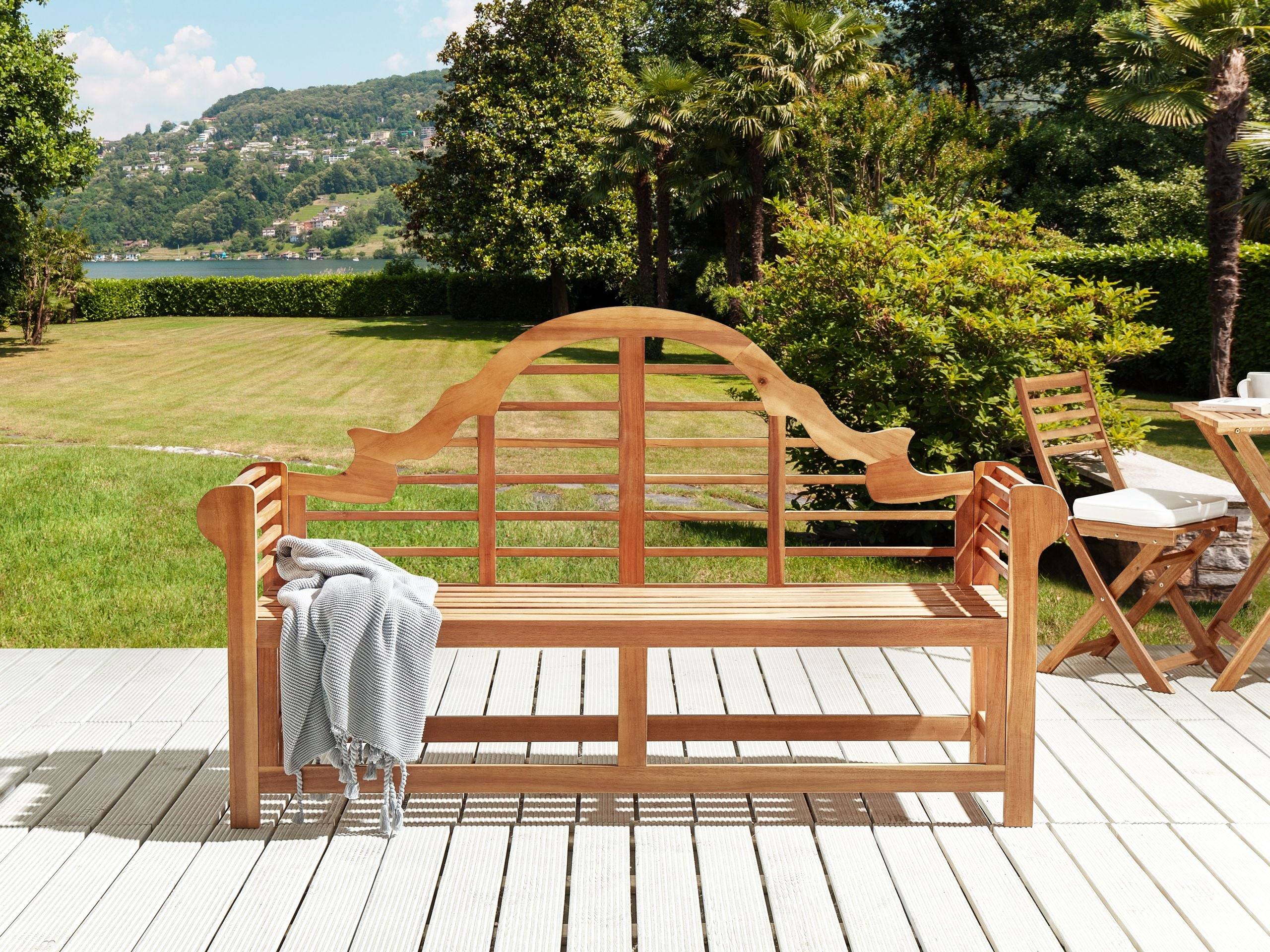 Beliani - Banc, 3 Personnes Acacia Marron clair MARLBORO - Beliani - Imagen 1
