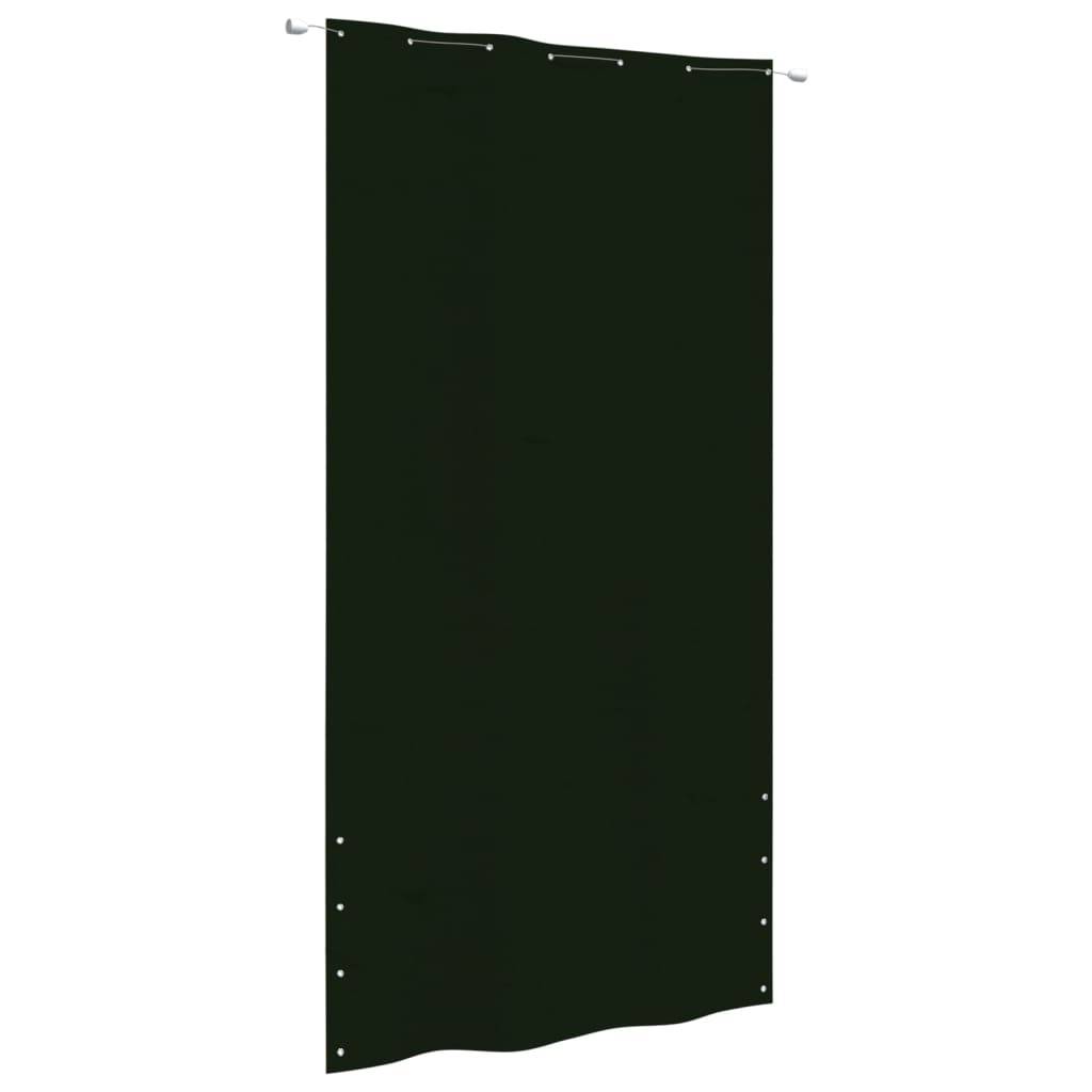 Helloshop26 - Écran de balcon brise pare vue protection confidentialité 140 x 240 cm tissu oxford vert foncé - Imagen 1