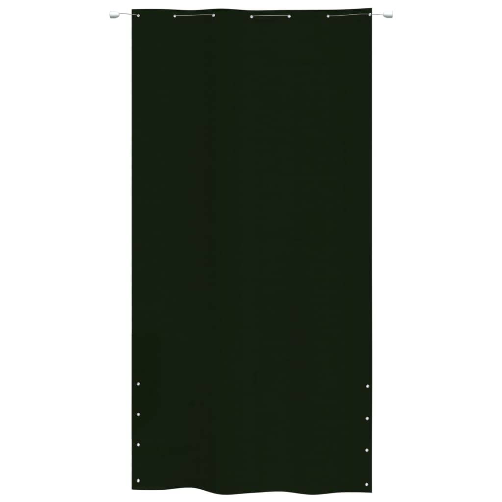 Helloshop26 - Écran de balcon brise pare vue protection confidentialité 140 x 240 cm tissu oxford vert foncé - Imagen 2