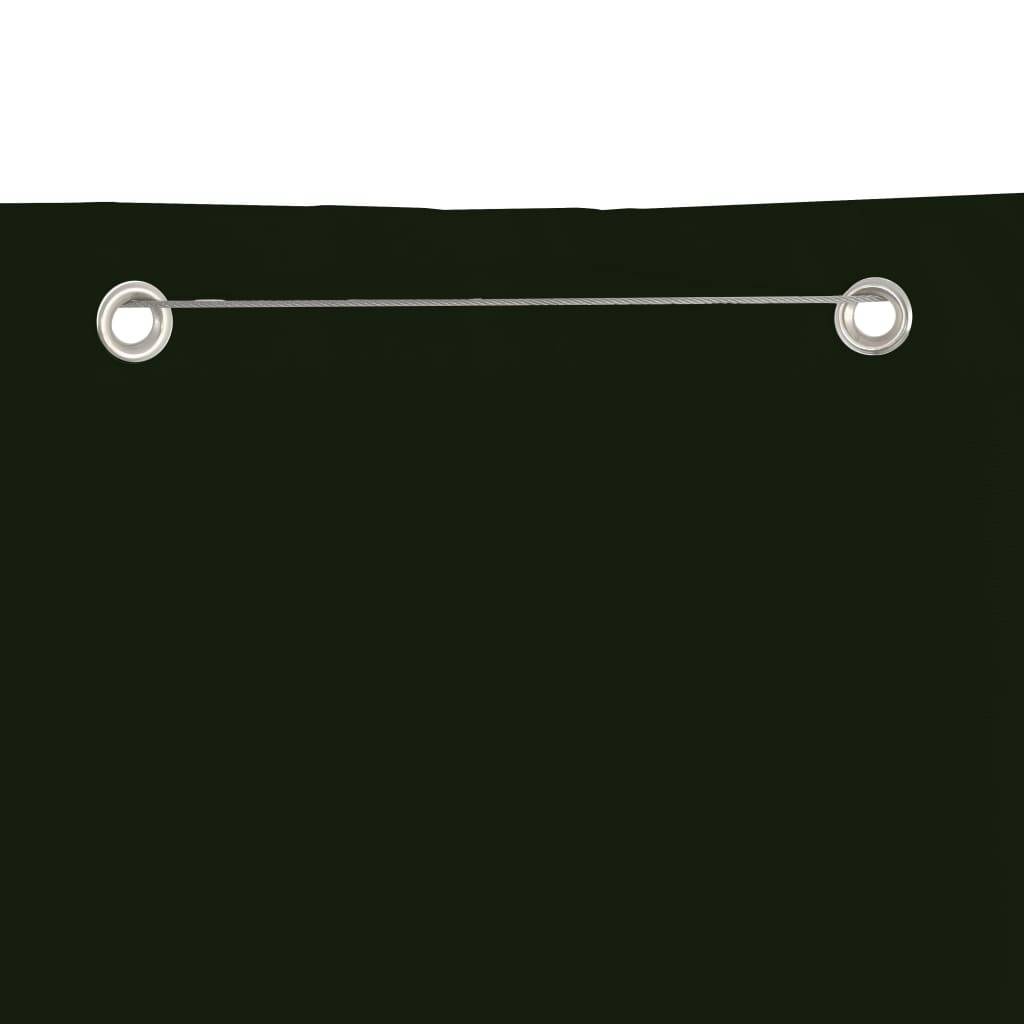 Helloshop26 - Écran de balcon brise pare vue protection confidentialité 140 x 240 cm tissu oxford vert foncé - Imagen 3