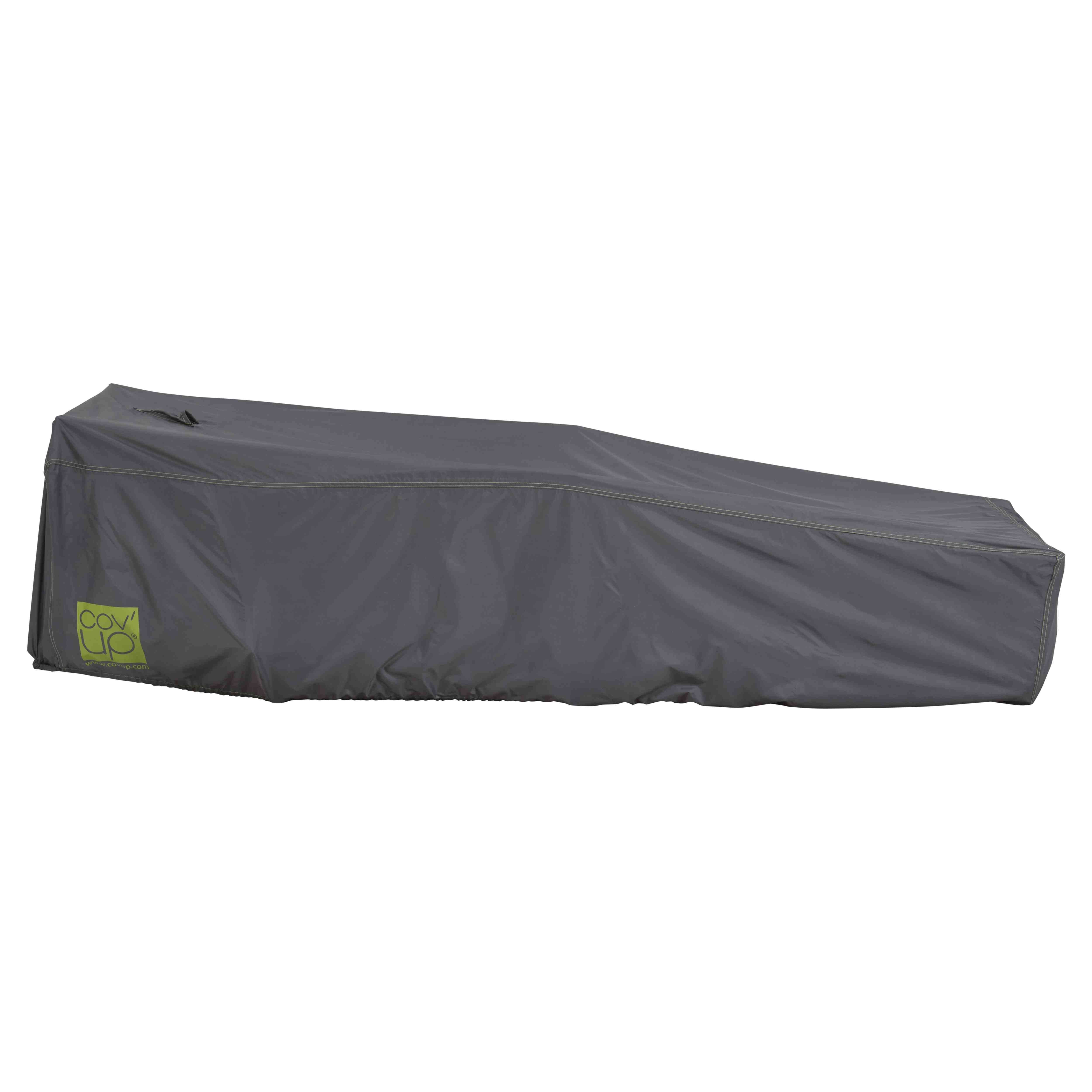 Oviala - Housse de transat et bain de soleil polyester 200 x 75 cm grise Cov'Up - Oviala - Imagen 2