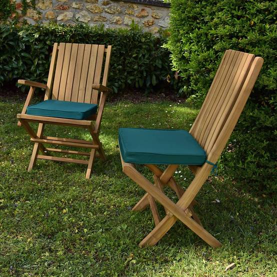 Coussin Vert pour chaises et fauteuils pliants - TECK'Attitude - Imagen 2