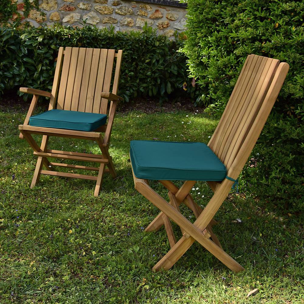 Coussin Vert pour chaises et fauteuils pliants - TECK'Attitude - Imagen 2