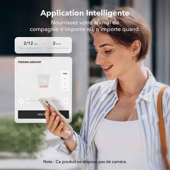 Petlibro Granary Distributeur de croquettes automatique WiFi double, Blanc - Image 2