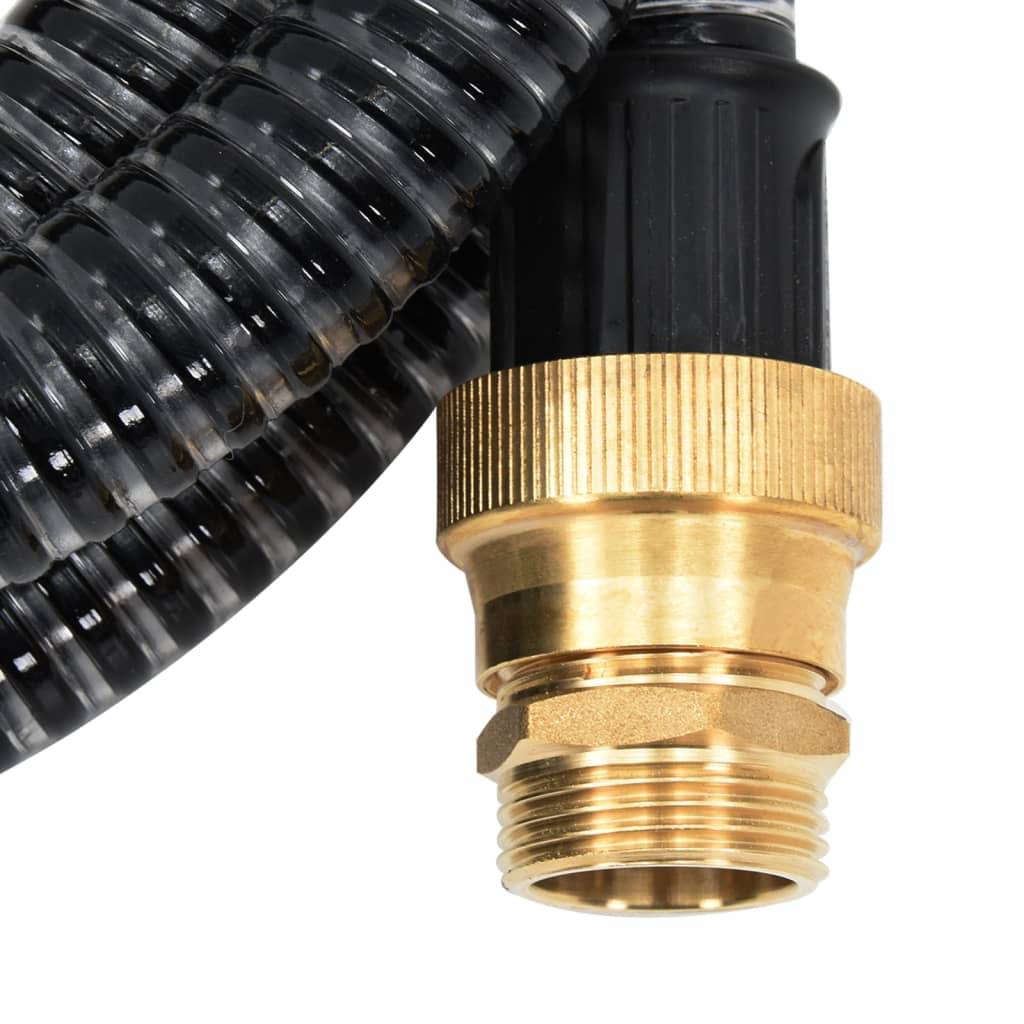 Vidaxl - Tuyau d'aspiration avec raccords en laiton noir 1,1" 20 m PVC vidaXL 151067 - Image 3