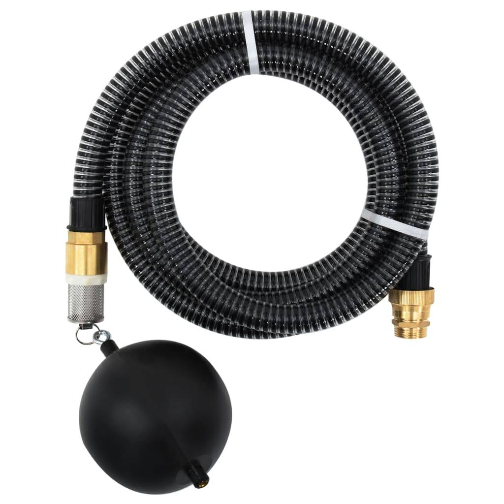 Vidaxl - Tuyau d'aspiration avec raccords en laiton noir 1,1" 20 m PVC vidaXL 151067