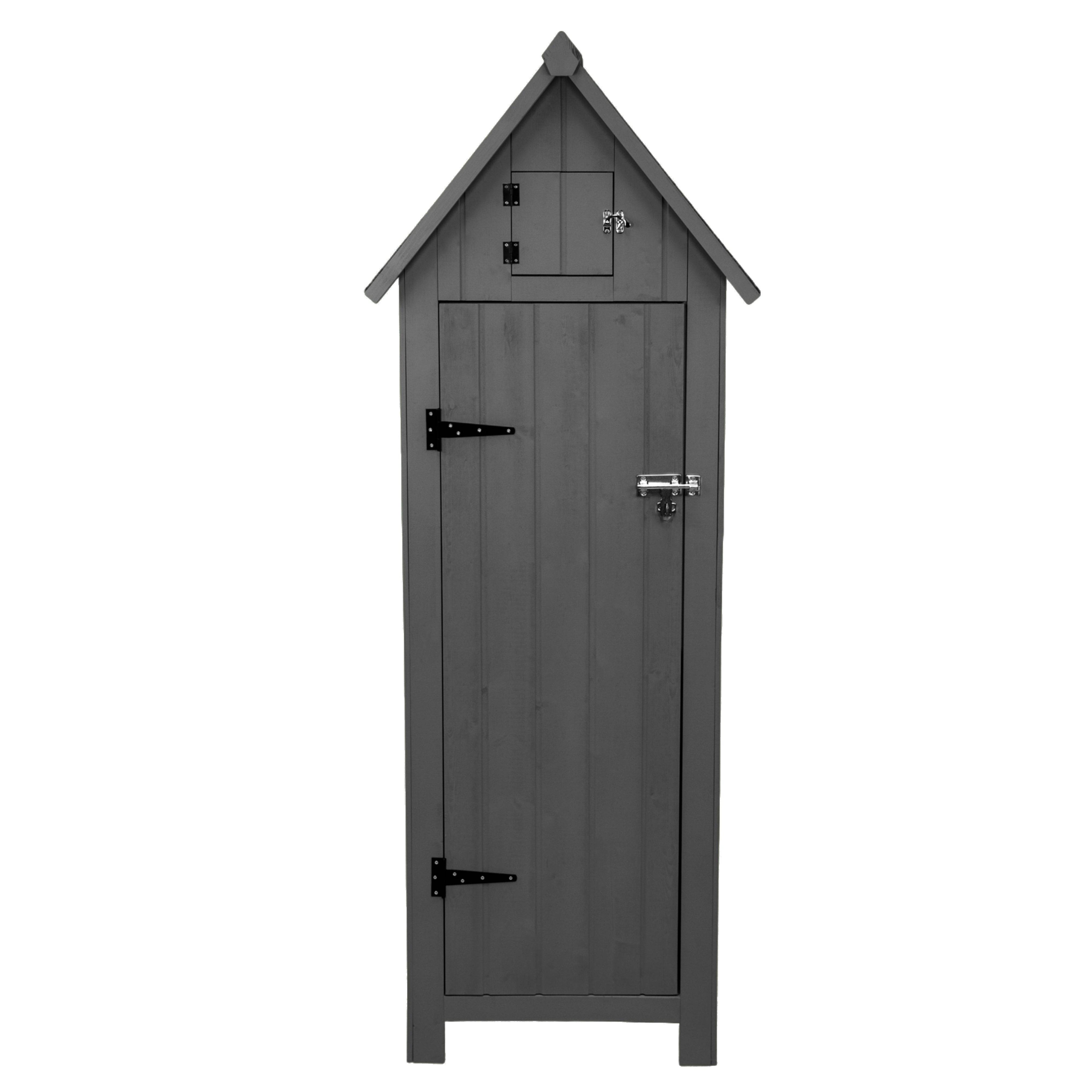 Monstershop - Abri de Jardin en Bois - Gris - Image 1