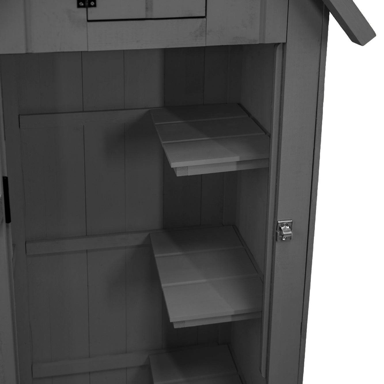 Monstershop - Abri de Jardin en Bois - Gris - Image 4