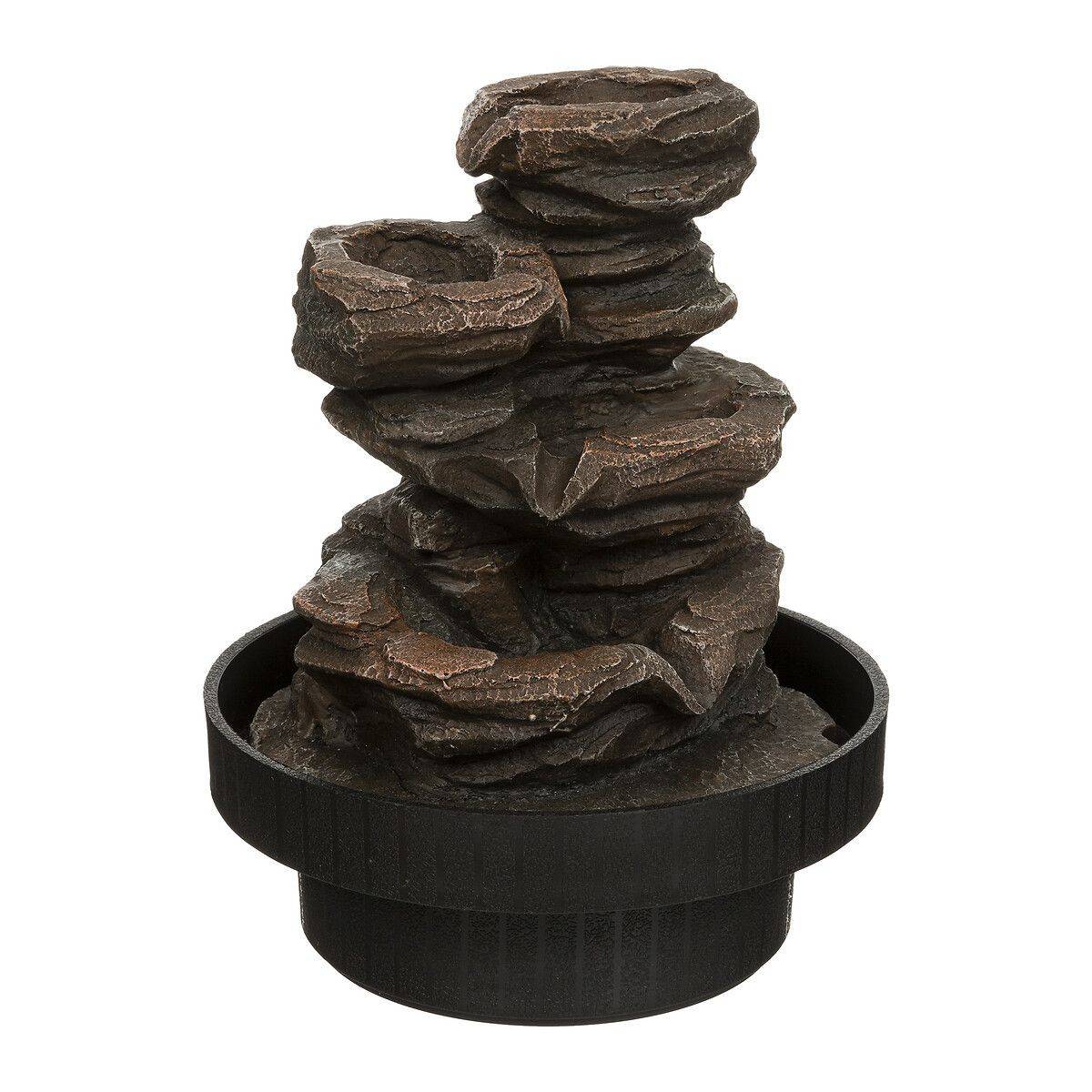 Fontaine Design "Sharmila" 22cm Noir & Naturel - Image 1