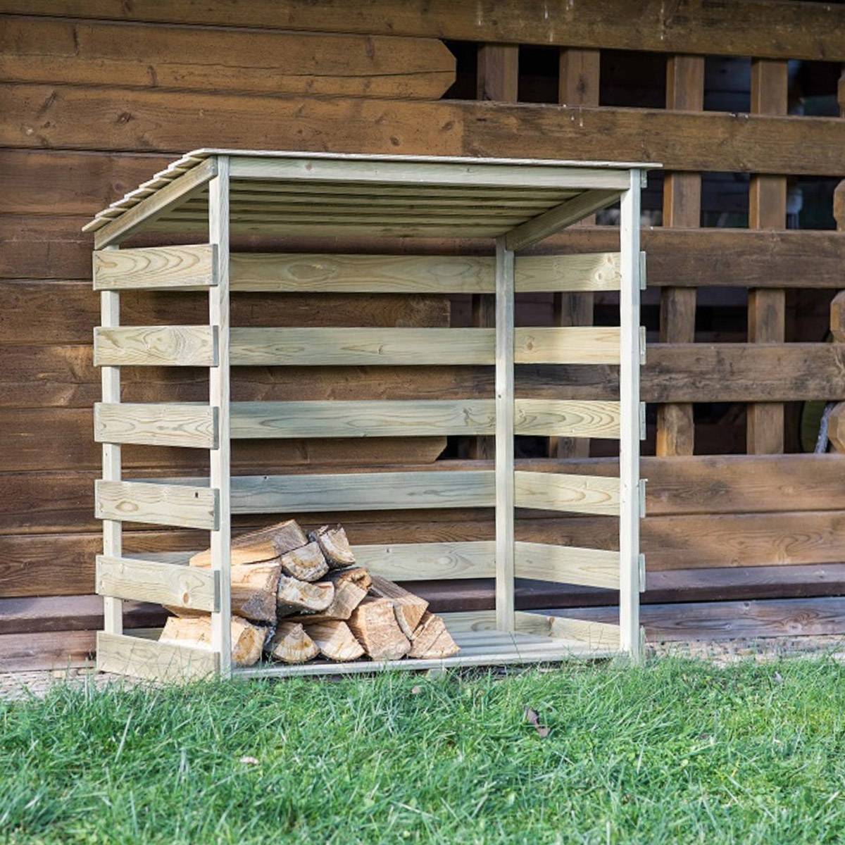 Abri bûches en bois Megève - 0,7 stère - Cémonjardin - Imagen 1