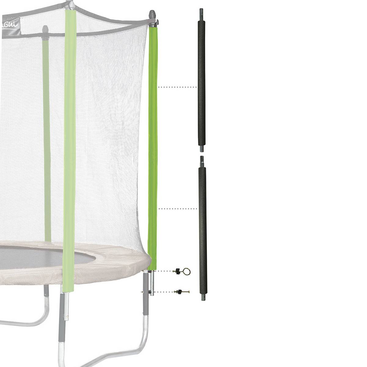 Kangui - Poteau de filet trampoline Ø25 mm Jumpi - Hauteur filet 180 cm Kangui - Imagen 6