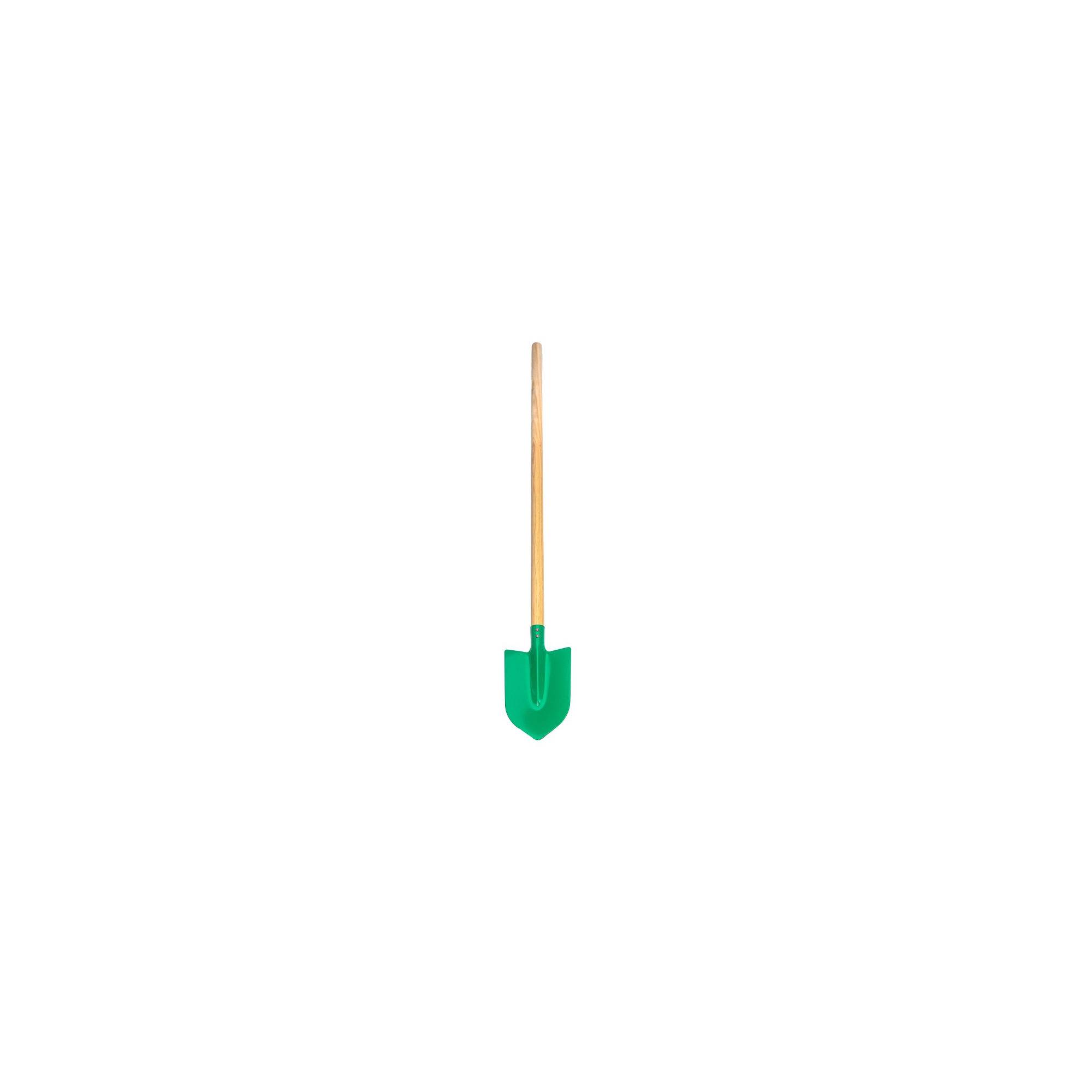 Jouet de plage - Pelle ronde pour enfant - Vert - Manche en bois - Imagen 6