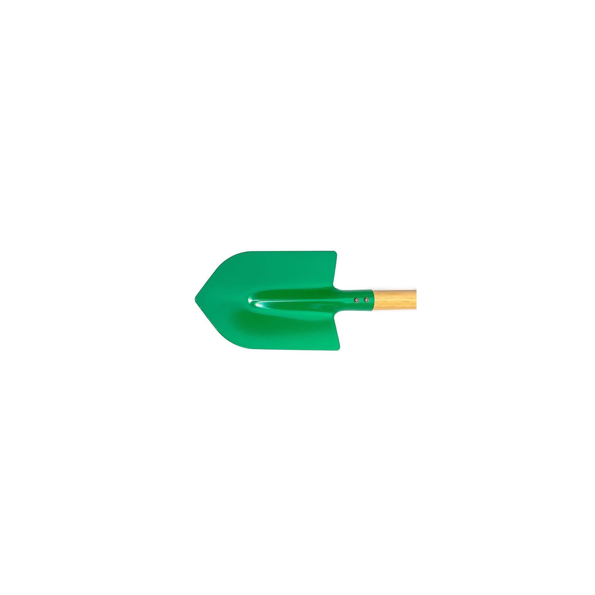 Jouet de plage - Pelle ronde pour enfant - Vert - Manche en bois - Imagen 7