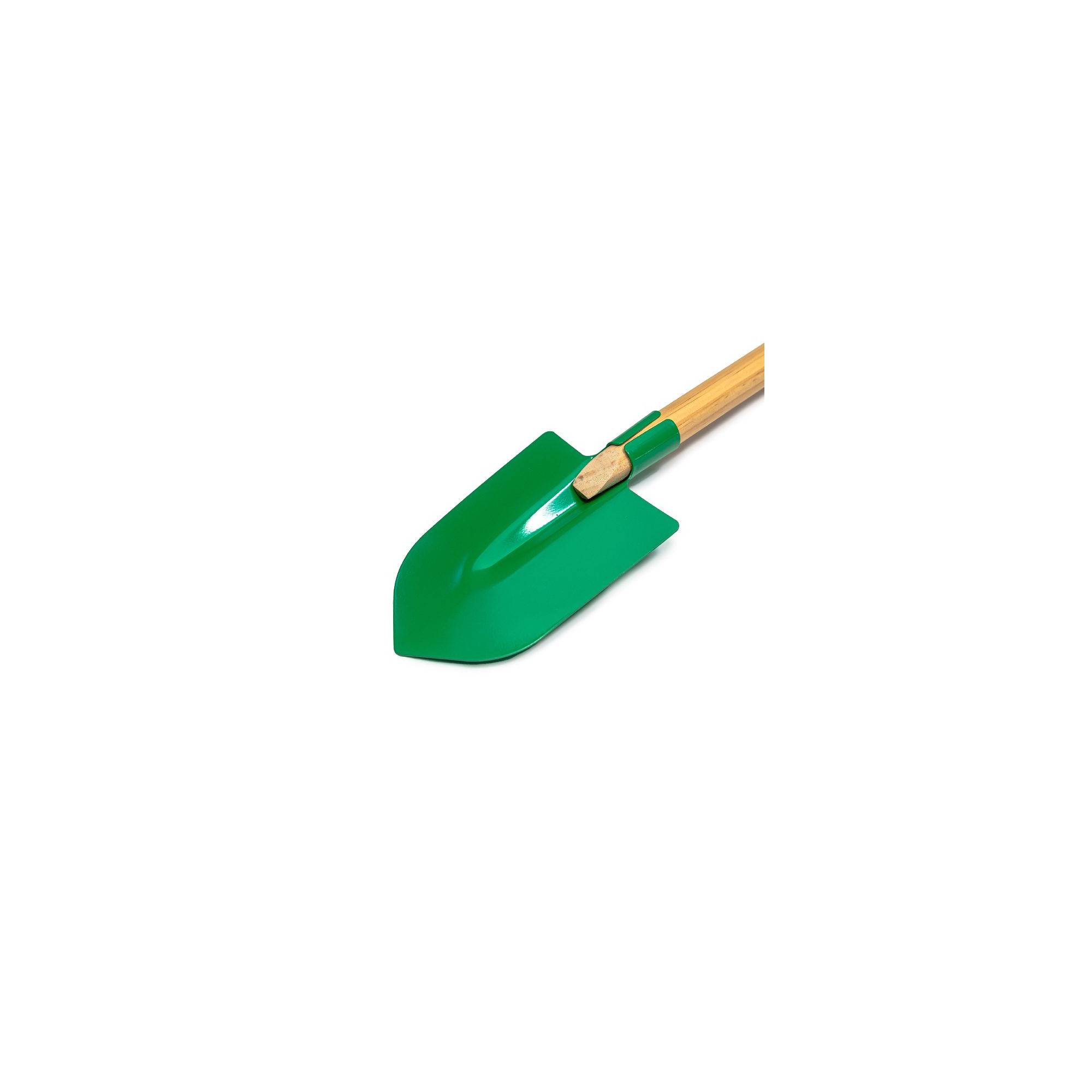 Jouet de plage - Pelle ronde pour enfant - Vert - Manche en bois - Imagen 2
