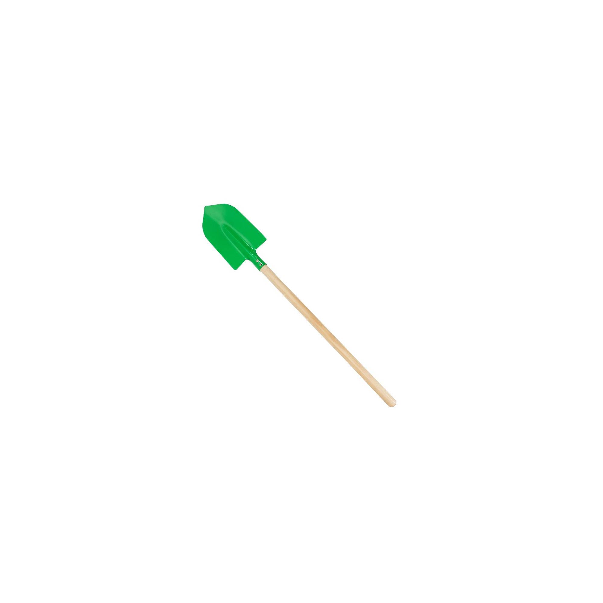 Jouet de plage - Pelle ronde pour enfant - Vert - Manche en bois - Imagen 1