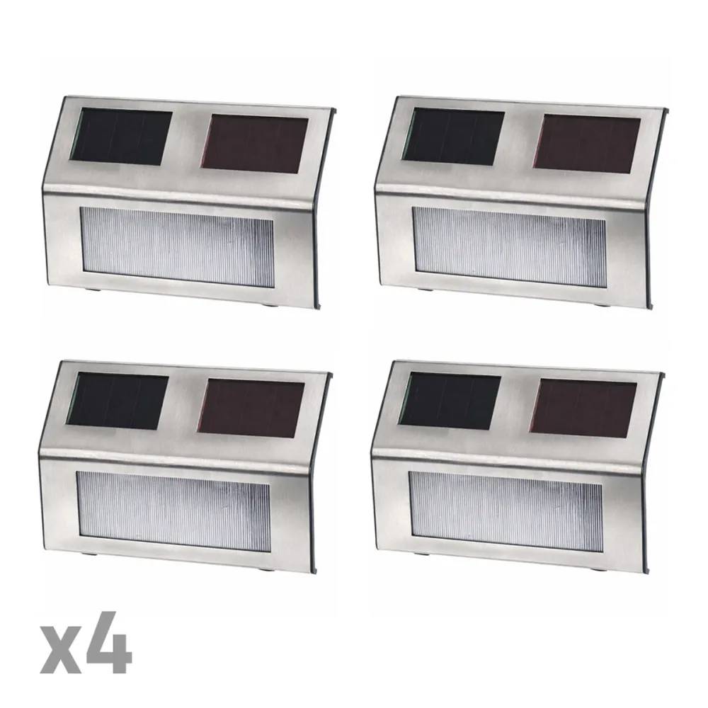Autre - Lot de 4 lampes solaires LED inox – Éclairage extérieur éco - Image 2