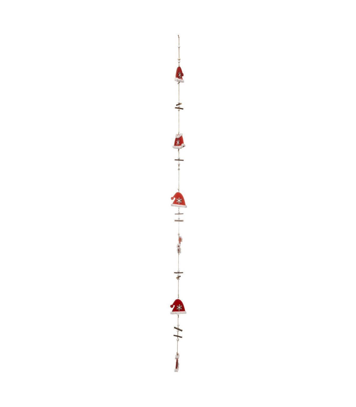 Atmosphera - Guirlande de Noël Rouge Bonnet / Manteau 150 cm - Atmosphera Créateur d'intérieur - Image 2