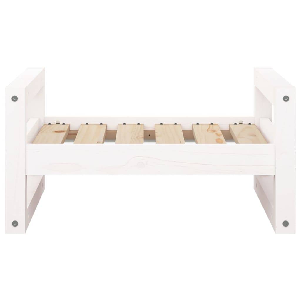 Vidaxl - Lit pour chien Blanc 55,5x45,5x28 cm Bois de pin solide vidaXL 821468 - Imagen 9