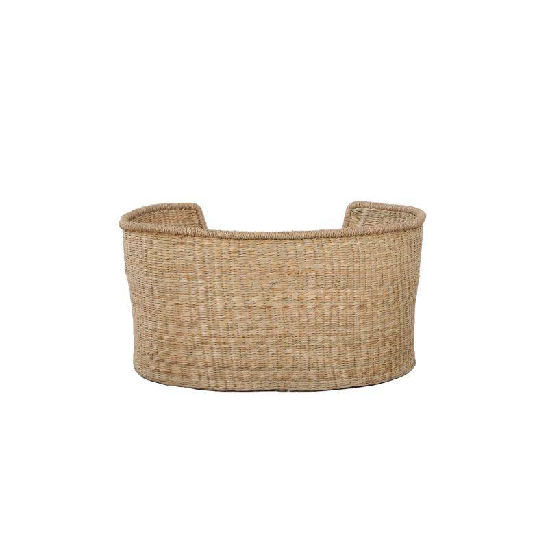 Beau Rivage - Panier ovale ATLAS pour chien et chat en jonc de mer coussin gris Beau Rivage - Imagen 6