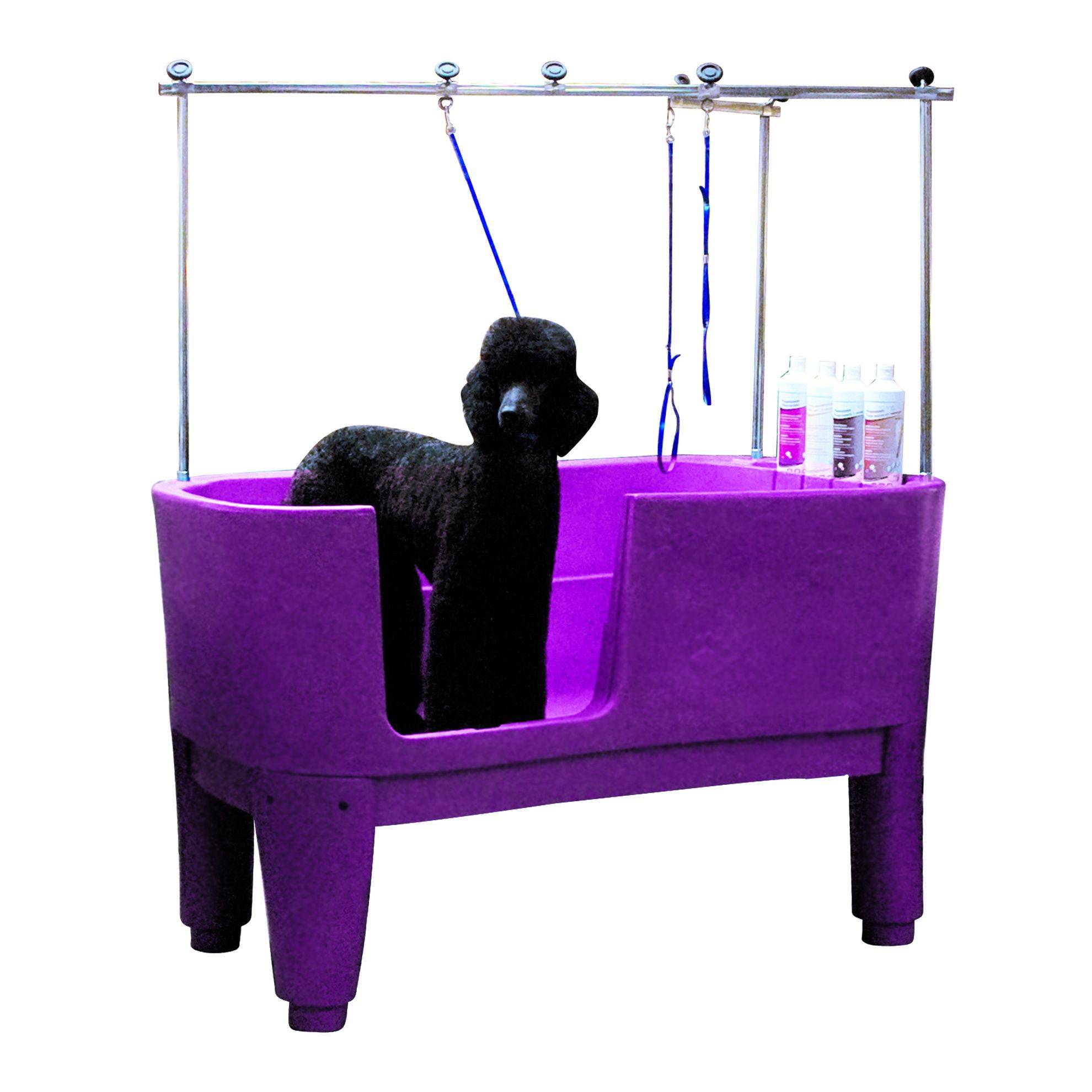 Phoenix Universal - Baignoire de toilettage violette Polyéthylène sur pieds PHOENIX UNIVERSAL