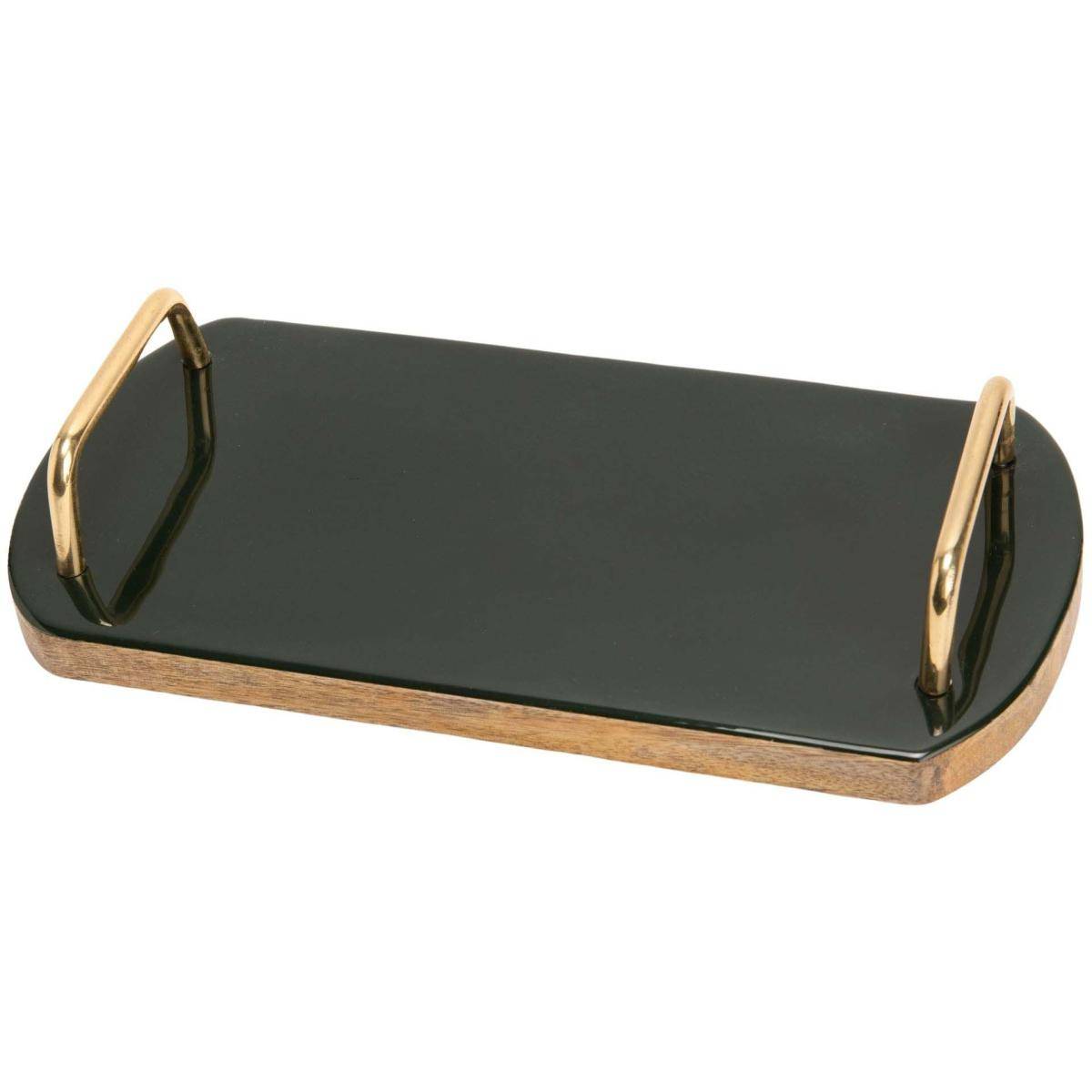 Amadeus - Plateau de service poignées en métal 30 x 15 cm