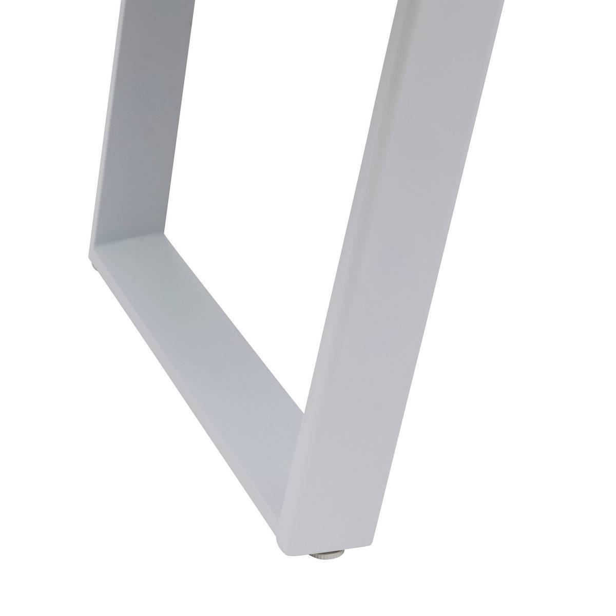 Hesperide - Table de jardin extensible "Unisson" pécan & blanc 10 places en aluminium traité époxy Hespéride - Imagen 4