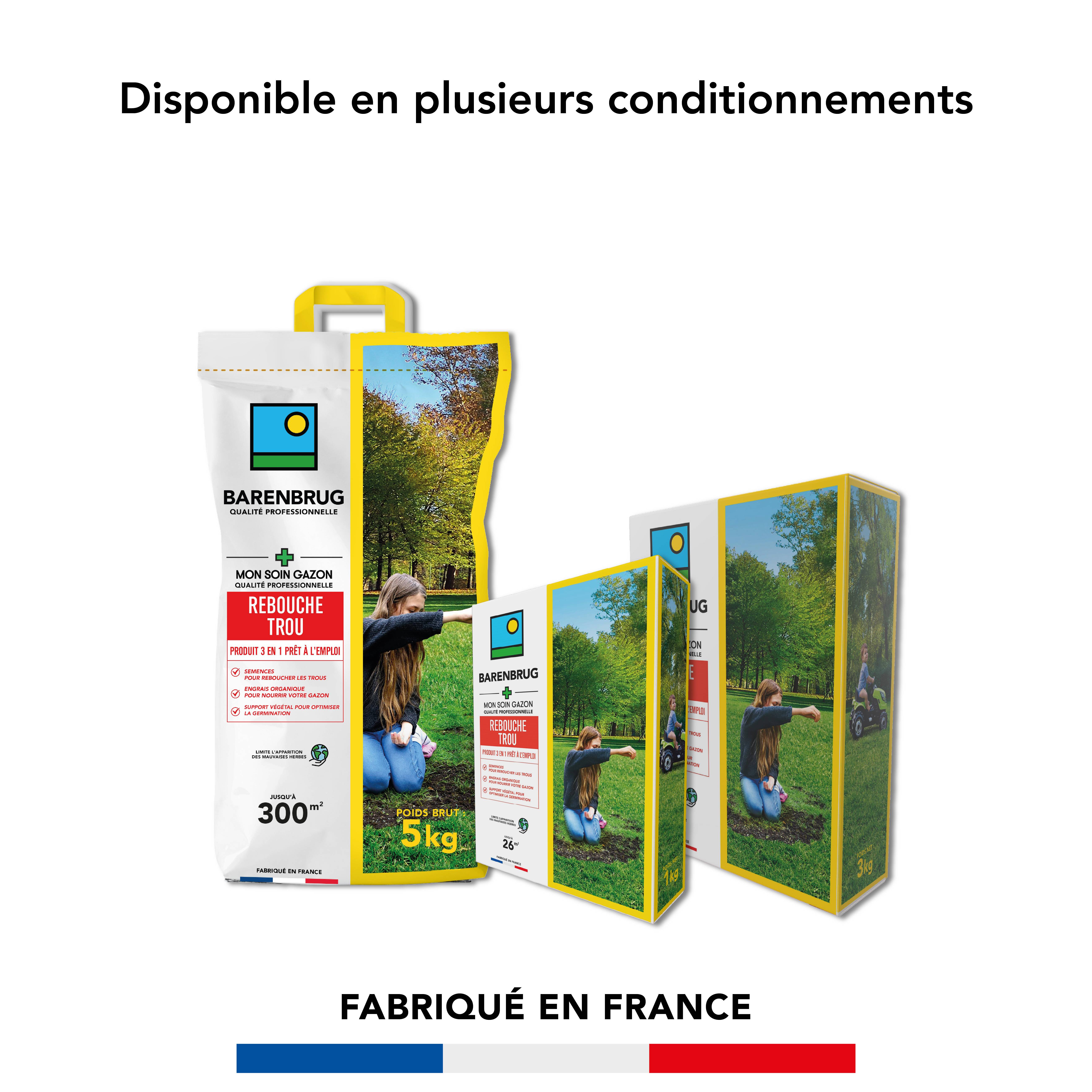 Soin Rebouche Trou - Solution 3-en-1 - Engrais Organique pour Nourrir Gazon - Support Végétal pour Optimiser Germination - 5KG - BARENBRUG - Image 6