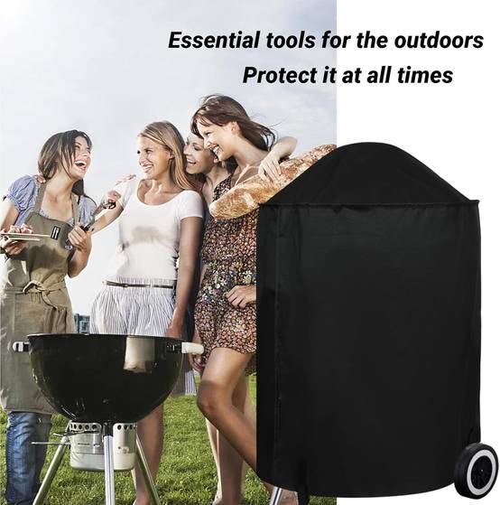 Housse pour barbecue -Housse de protection,Robuste - Tissu Oxford 210D - Résistante au vent - Résistante aux UV et aux déchirures(70 x 90 cm)-Lytech - Image 4