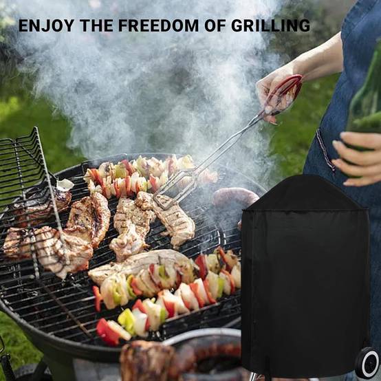 Housse pour barbecue -Housse de protection,Robuste - Tissu Oxford 210D - Résistante au vent - Résistante aux UV et aux déchirures(70 x 90 cm)-Lytech - Image 7