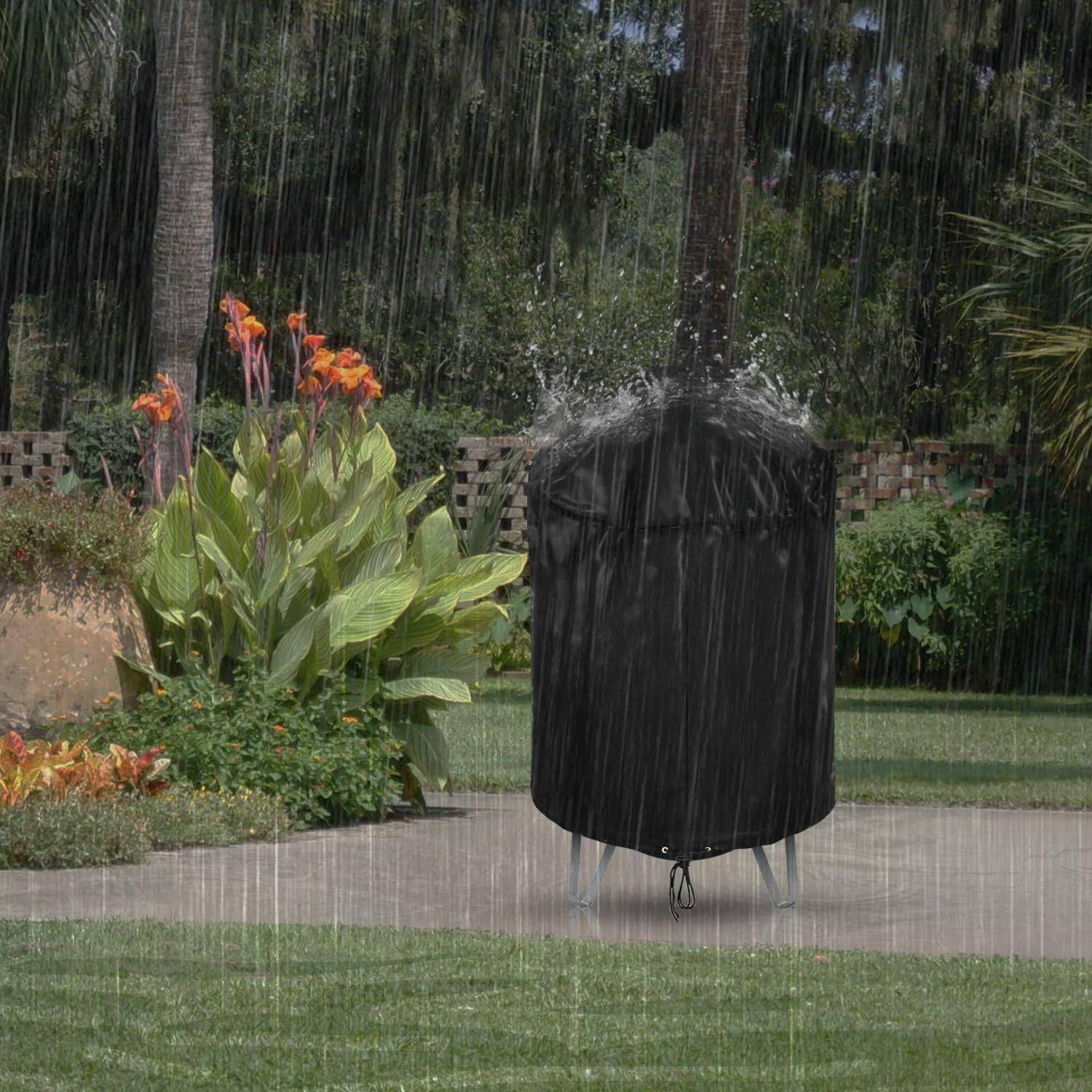 Housse pour barbecue -Housse de protection，Robuste - Tissu Oxford 210D - Résistante au vent - Résistante aux UV et aux déchirures(70 x 90 cm)-Lytech - Image 8
