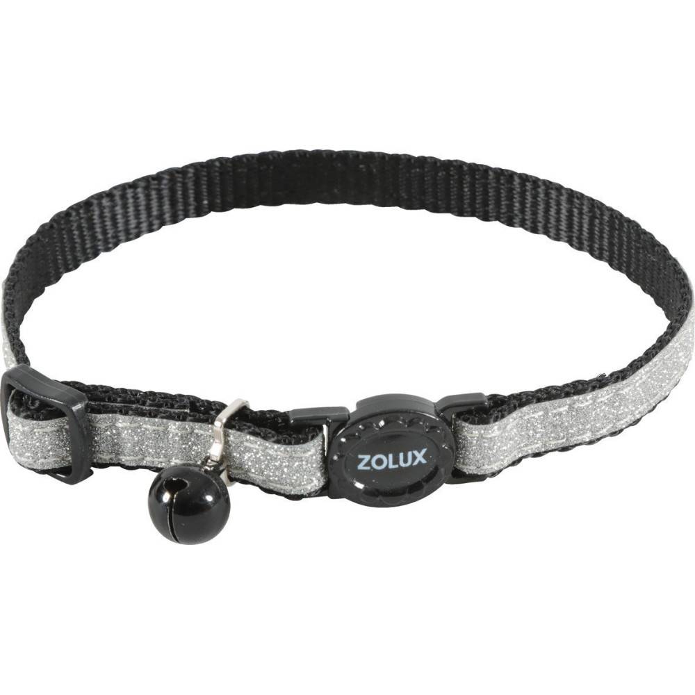 Zolux - zolux - Collier SHINY nylon réglable de 17 à 30 cm, noir pour chat - Imagen 1