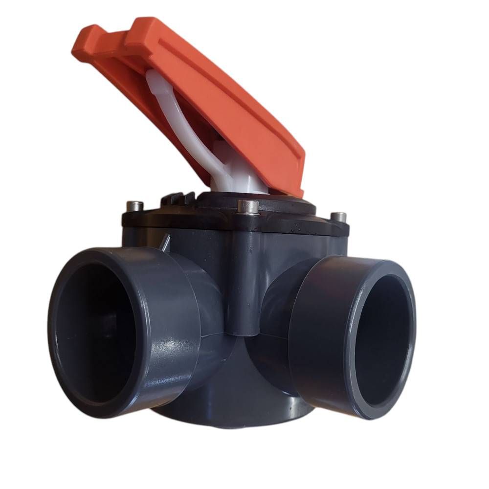 ø 50 mm, vanne trois voies pvc. - Imagen 3
