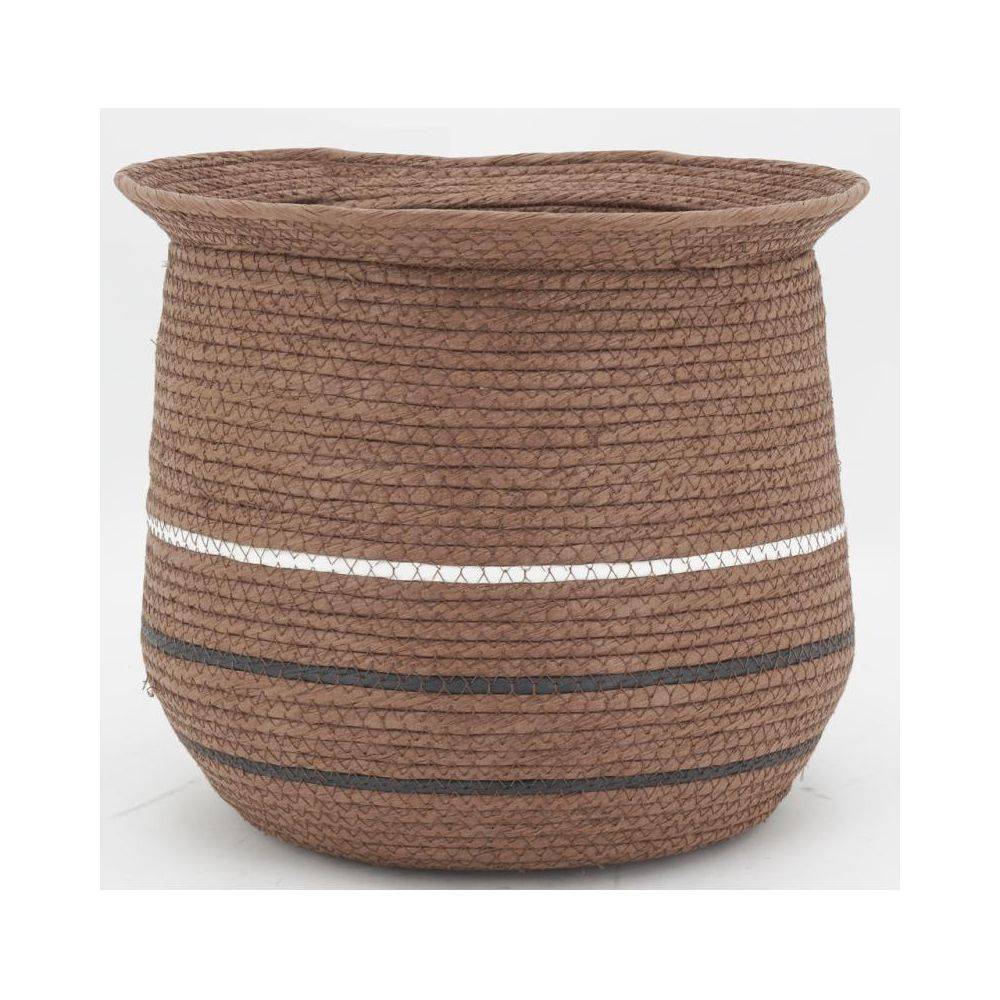 Aubry Gaspard - Cache-pots en jonc marron (lot de 3) - Imagen 3