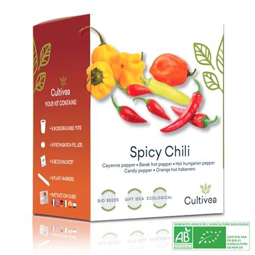 Kit Prêt à Pousser Piment (Piment de cayenne, Piment fort barak) - CULTIVEA® - Image 1