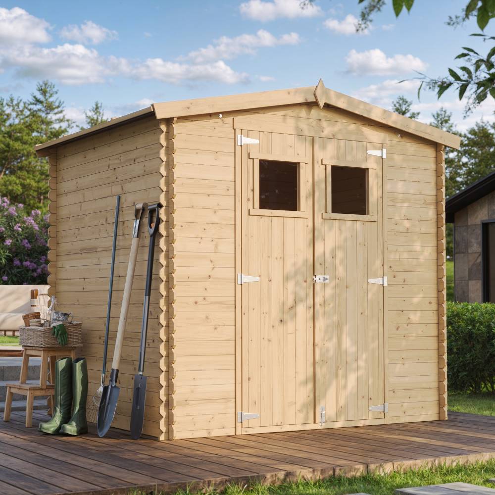 Timbela - Abri de jardin en bois avec plancher - M369+M369G - Timbela - Imagen 1