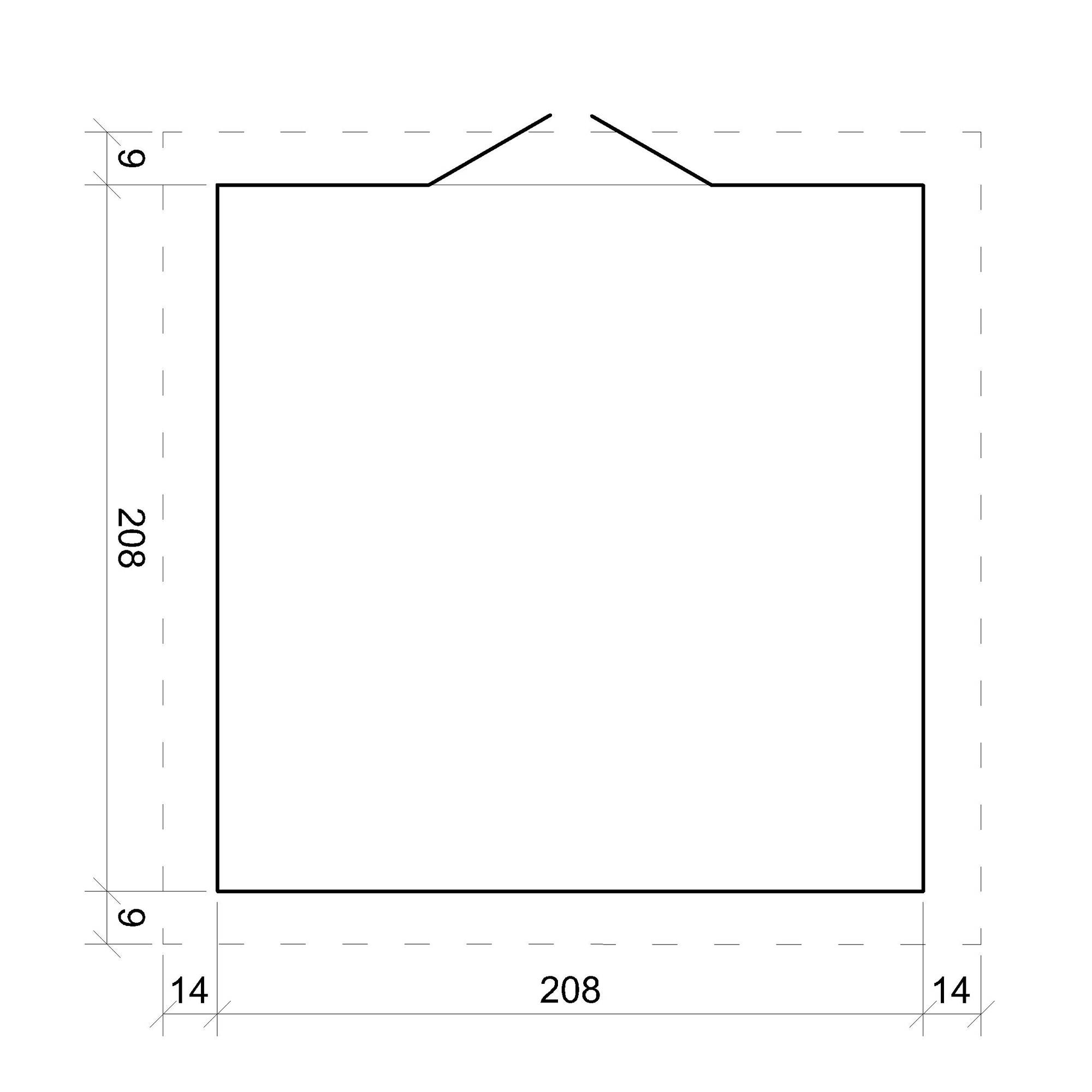 Timbela - Abri de jardin en bois avec plancher - M369+M369G - Timbela - Imagen 6