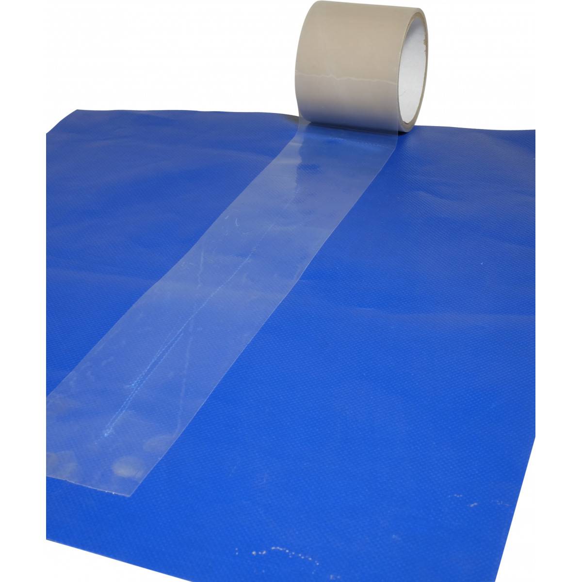 Adhésif de réparation bâches 50mm x 20m ADHREP - Qualité PRO - Pour tout type de bâches dont bâches serre et toiles PVC TECPLAST - Imagen 1