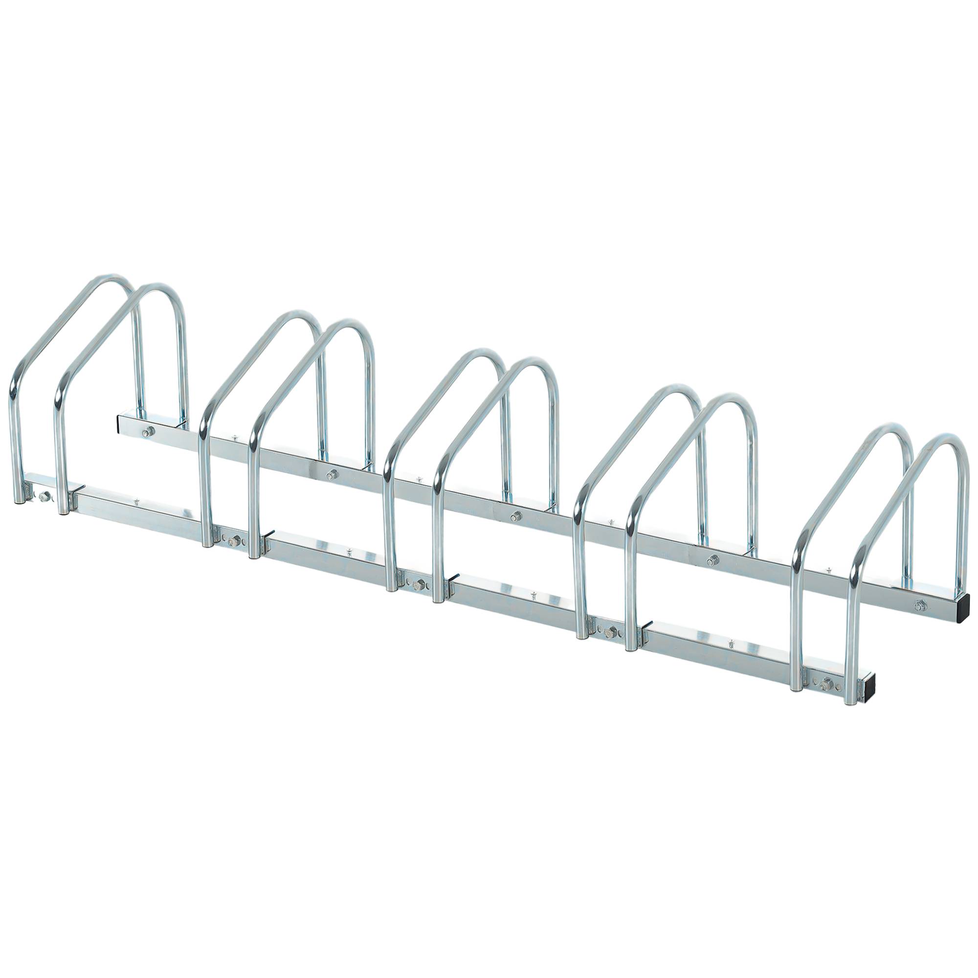 Râtelier pour 5 vélos acier argent 145 x 33 x 27 cm - PANGIVO - Image 1