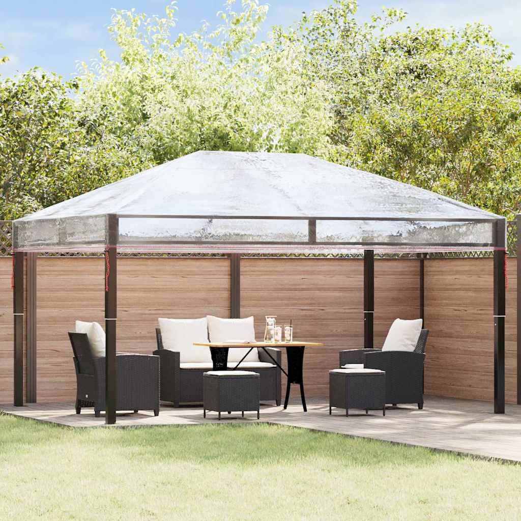 ComfortXL - Housse de Rechange PVC pour Pergola Imperméable et Anti-Gel 4x3 m Transparent - ComfortXL Outdoor Living - Image 3