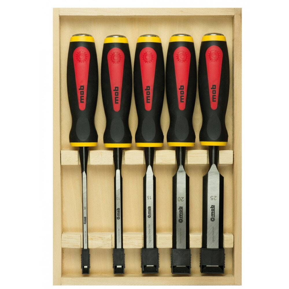 Coffret 5 ciseaux de sculpteur tri-matière - MOB - Image 2