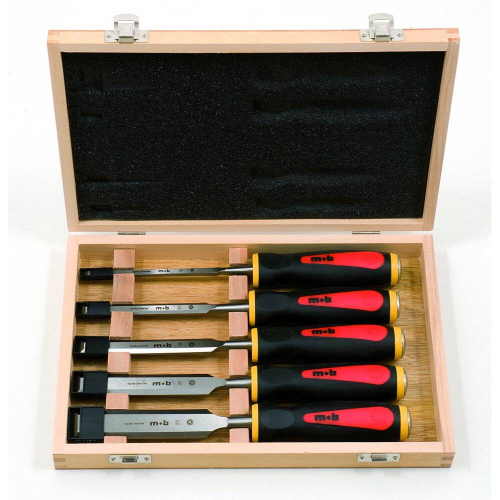 Coffret 5 ciseaux de sculpteur tri-matière - MOB - Image 1