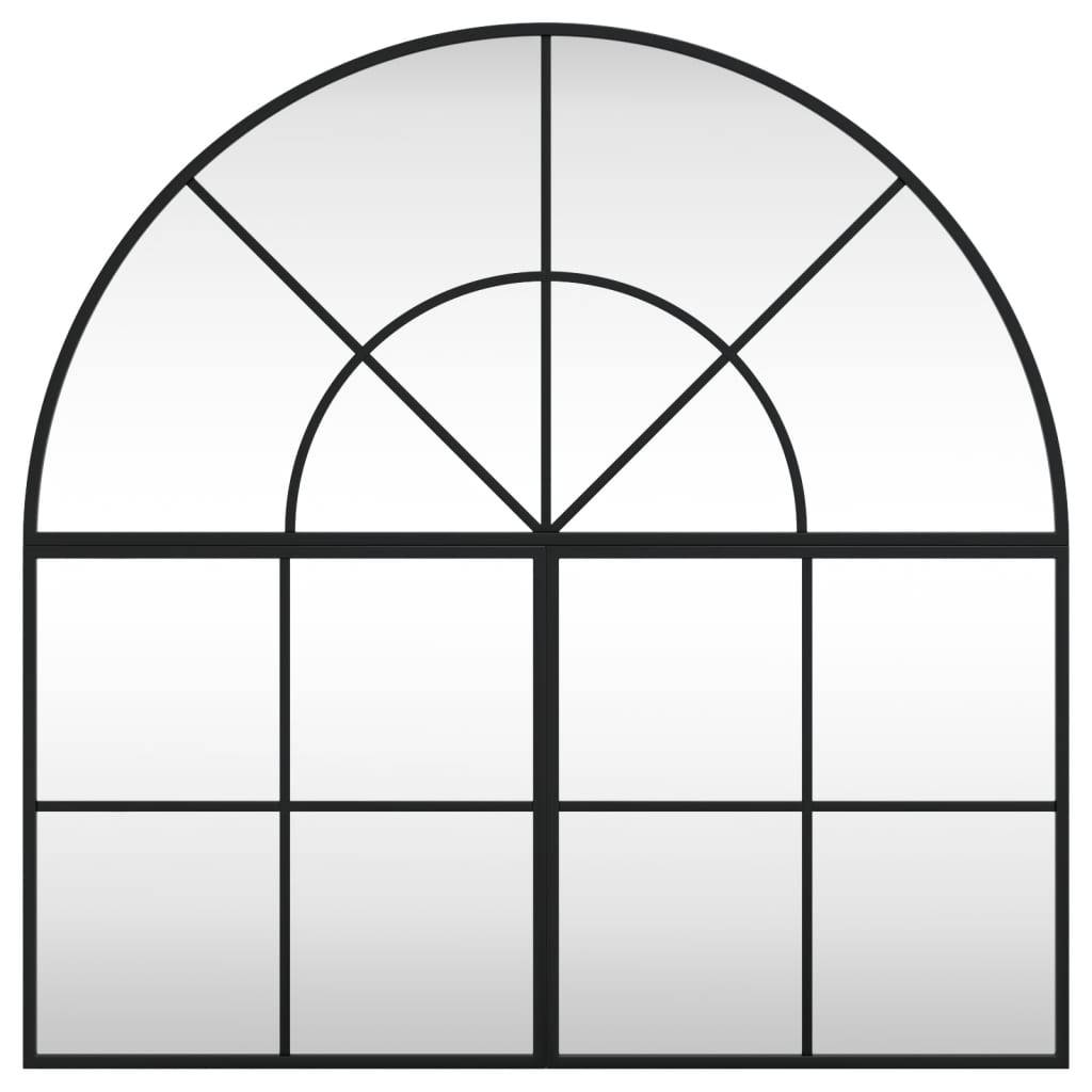 Maison Chic - Miroir mural noir 80x80 cm arche fer Maison Chic - Image 3