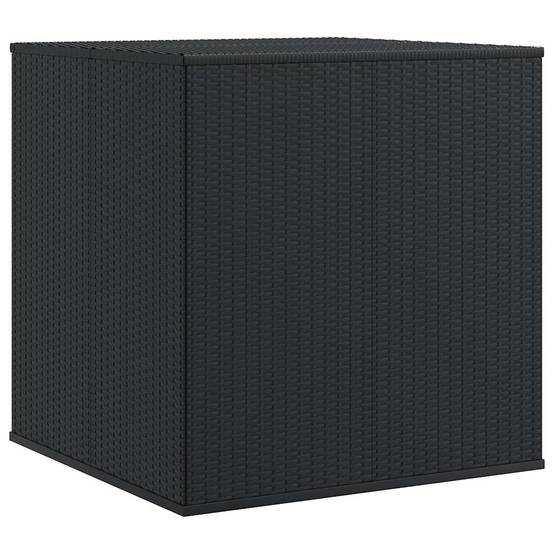Grande Malle de Jardin en Résine Tressée avec Vérin Hydraulique pour Coussins Noir 100x97.5x104 cm – ComfortXL Outdoor Living - Image 6