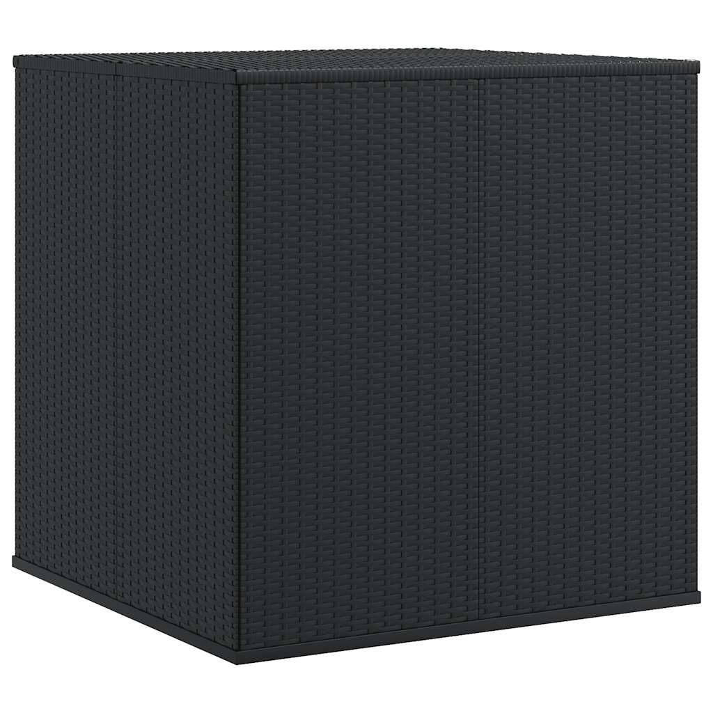 Grande Malle de Jardin en Résine Tressée avec Vérin Hydraulique pour Coussins Noir 100x97.5x104 cm – ComfortXL Outdoor Living - Image 6